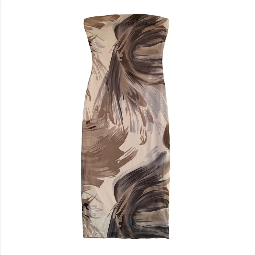 ROOM SERVICE BODYCON DRESS NUDE MEDIUM-LARGE - Picture 6 of 9